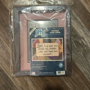 Vitnage Sunset Counted Cross Stitch Kit- patchwork prayer & frame 2001